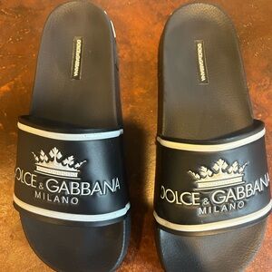 Dolce & Gabbana Black Slides